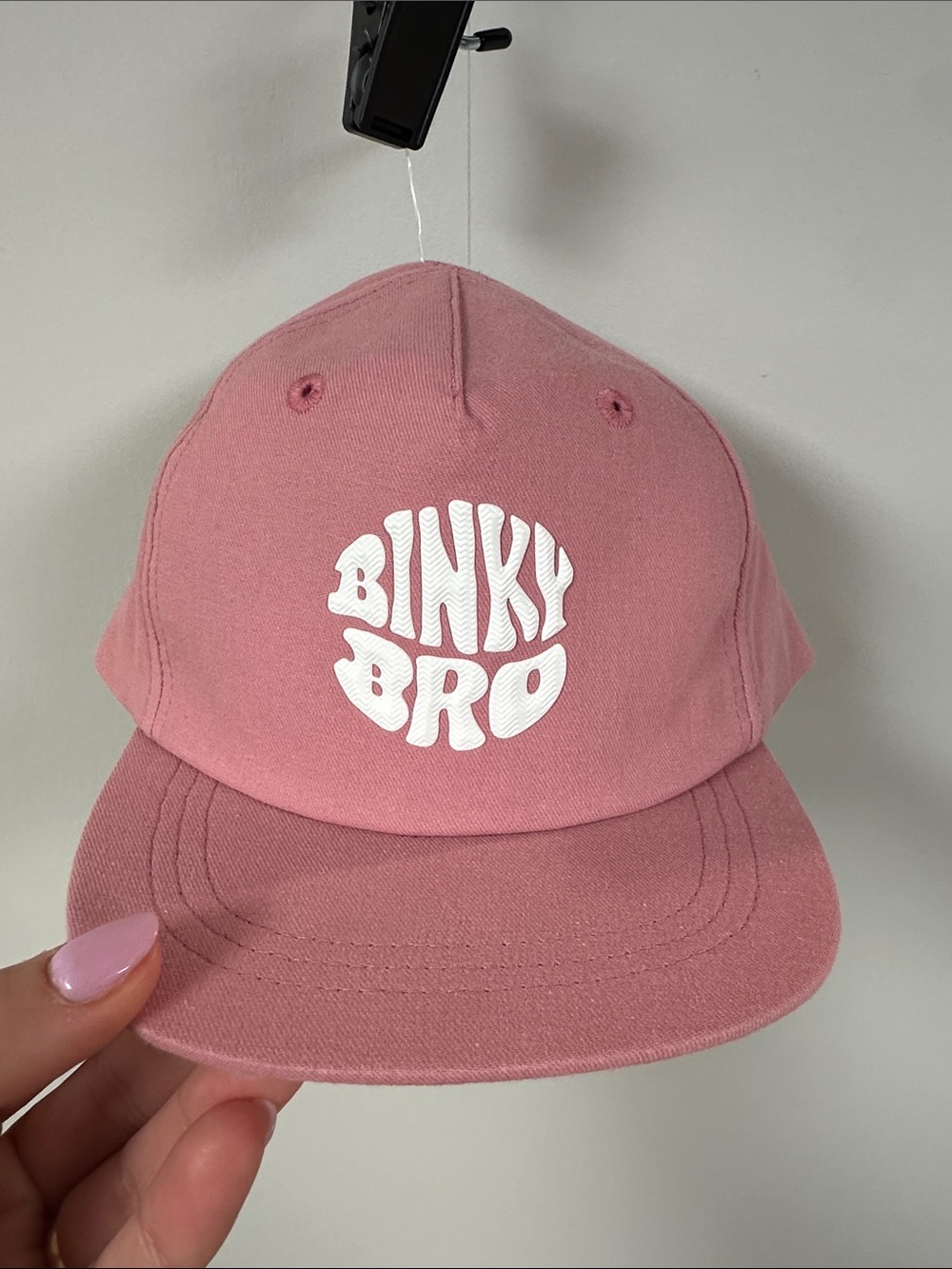 NWOT Binky Bro Kids Coral Logo SnapBack Cap